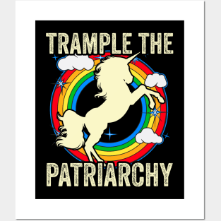 Smash The Patriarchy Rainbow Unicorn Posters and Art